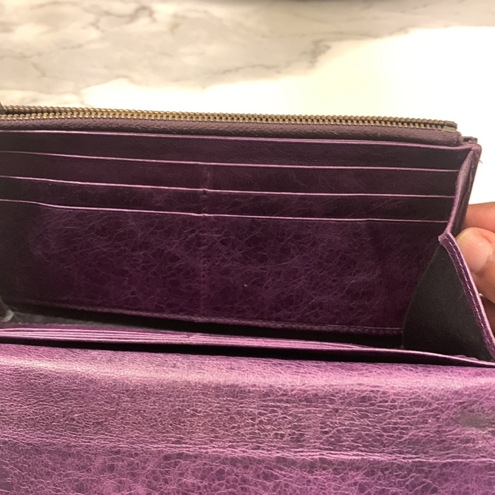 Balenciaga purple city wallet - Picture 8 of 15